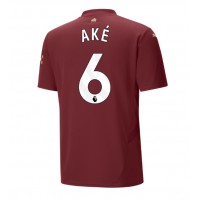 Maglia Calcio Manchester City Nathan Ake #6 Terza Divisa 2024-25 Manica Corta